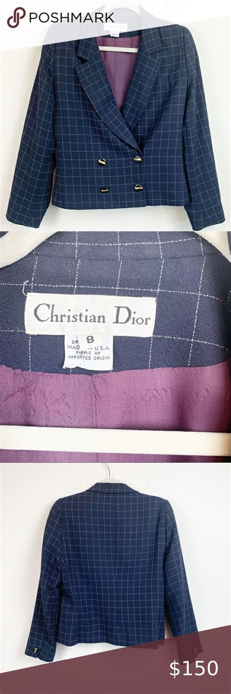 vintage christian dior womens blazer|christian dior blazer women.